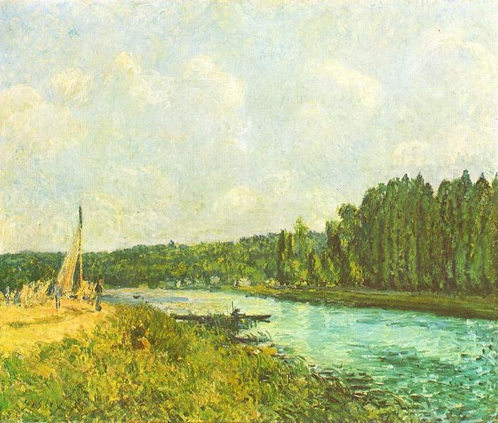 Alfred Sisley Die Ufer der Oise Spain oil painting art